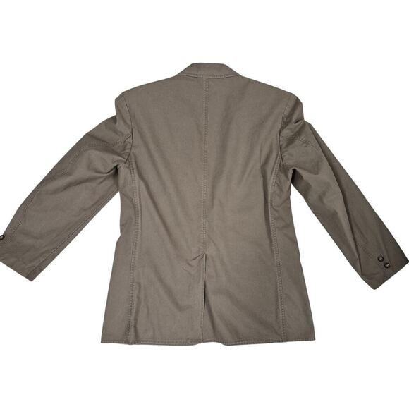 LL Bean 100% Cotton Khaki Blazer - Vintage Men's 2-Button Jacket Sz 40 - Picture 2 of 4